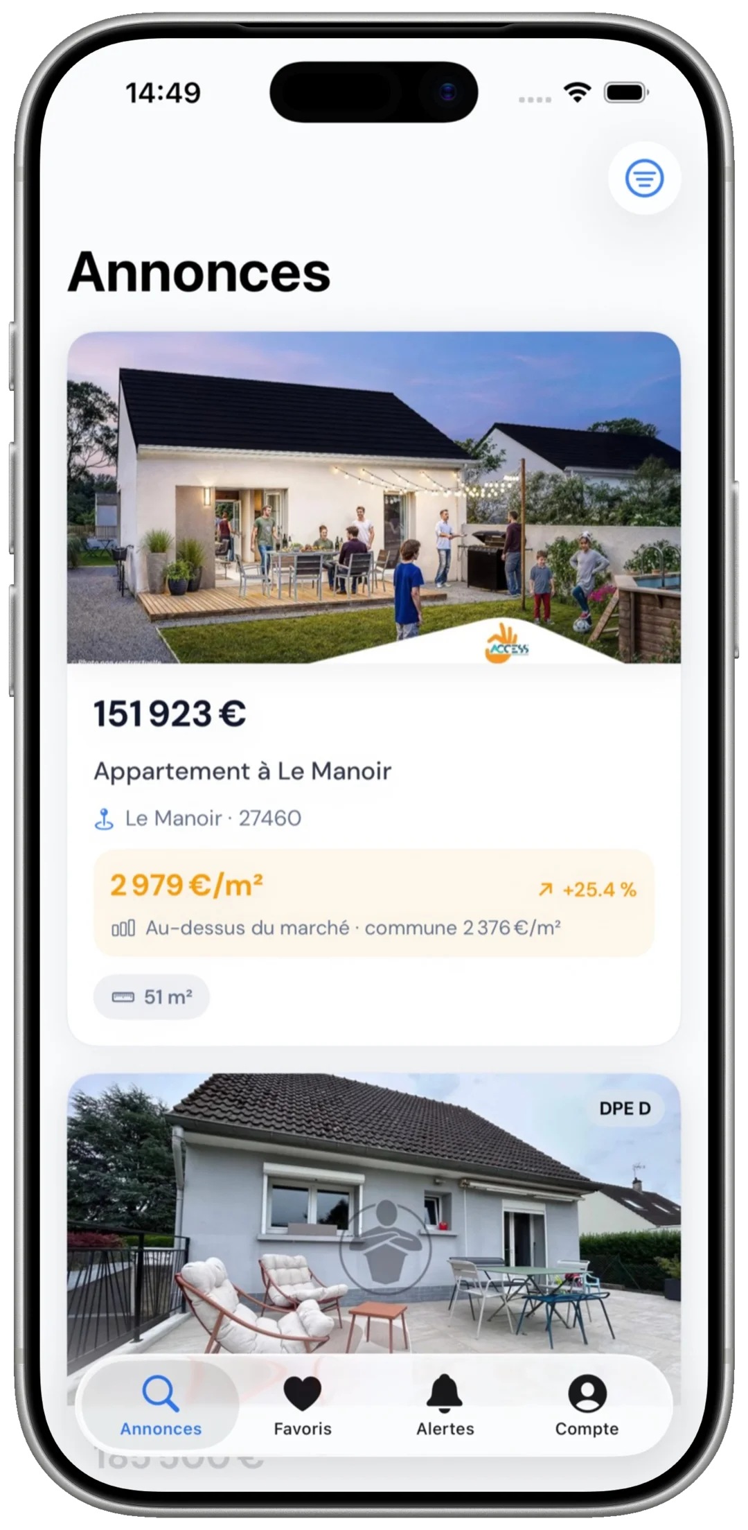 MORYA Invest sur iPhone