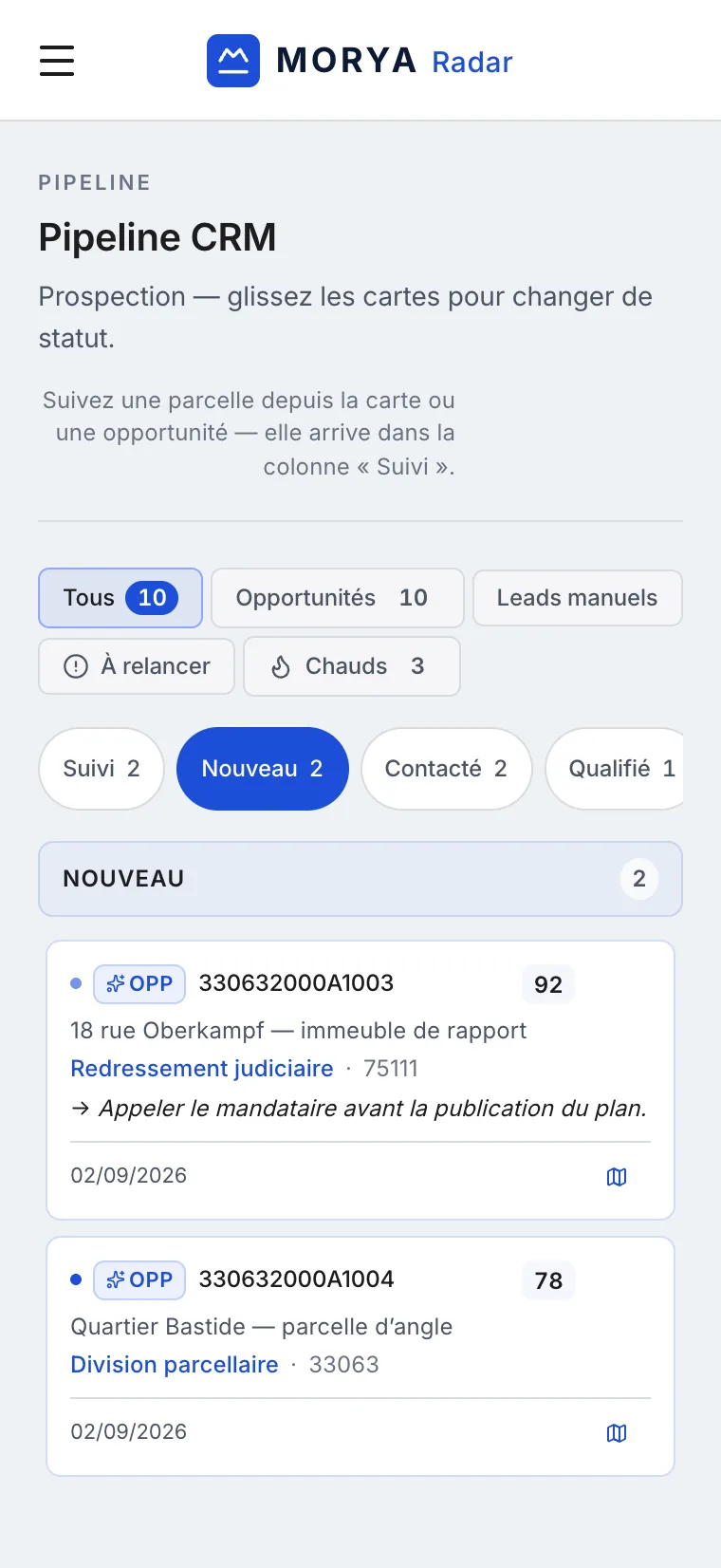 Le suivi, de l’alerte à l’affaire